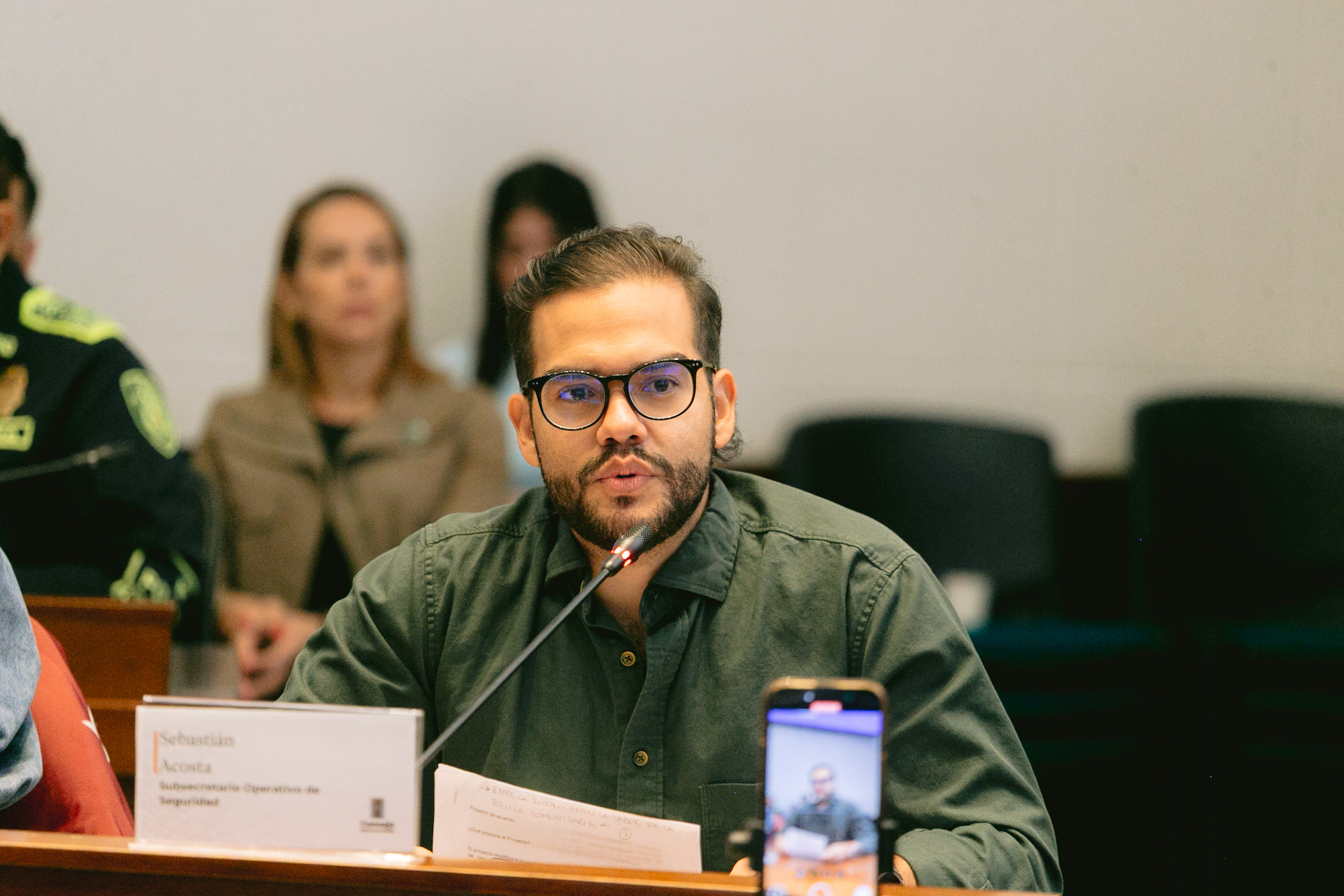 Subsecretario operativo de seguridad Sebastián Acosta